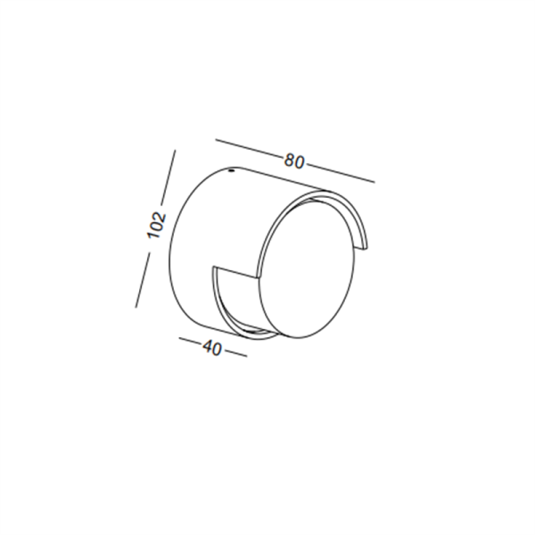 LWA382-WT-4W Modern style led outdoor wall light - Image 2