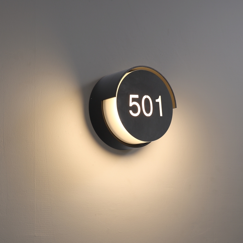 LWA384-BK-6W Modern style led outdoor wall light