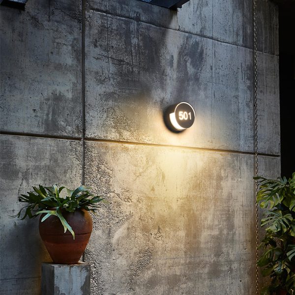 LWA384-BK-6W Modern style led outdoor wall light - Image 2