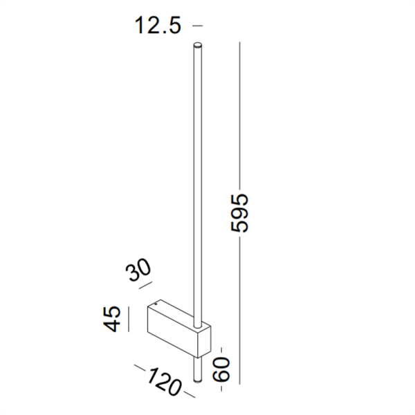 LWA389-6W Minimalism led wall light - Image 2