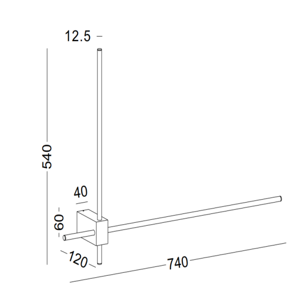 LWA392-12W Minimalism led wall light - Image 2