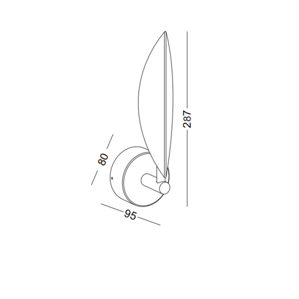 LWA394-2W The Leaf Series led wall light - Image 3