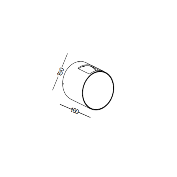 LWA409-BK-2*3W Up and down lighting led outdoor wall lamp - Image 3