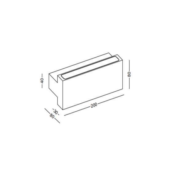 LWA415-18W Up and down lighting led outdoor wall lamp - Image 2