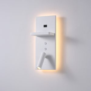 LWA418-WT-3W+4W Hotel bedroom led reading light