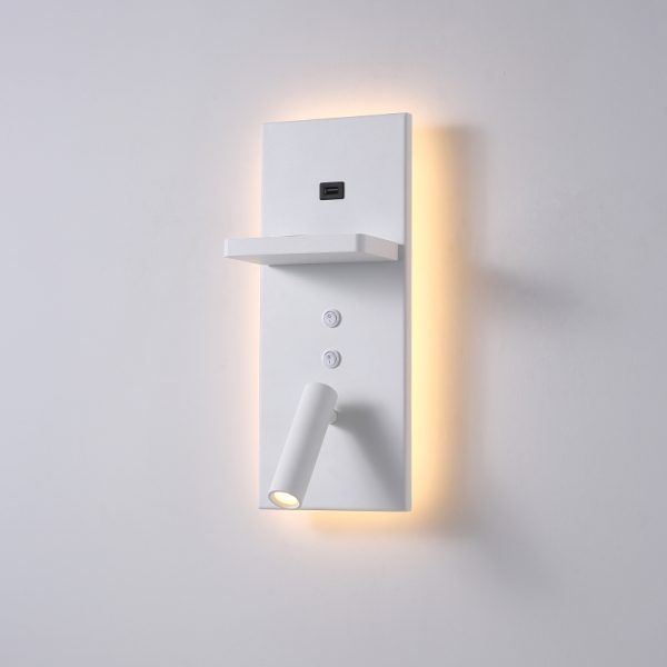 LWA418-WT-3W+4W Hotel bedroom led reading light