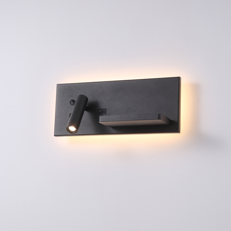 LWA419-BK-3W+4W Hotel bedroom led reading light