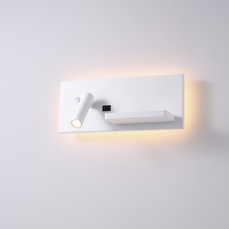 LWA419-WT-3W+4W Hotel bedroom led reading light