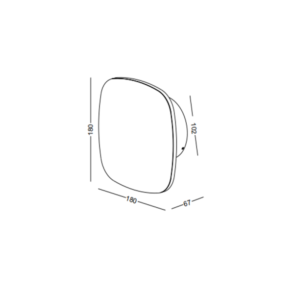 LWA432-WT-6W Square led outdoor wall lamp - Image 2