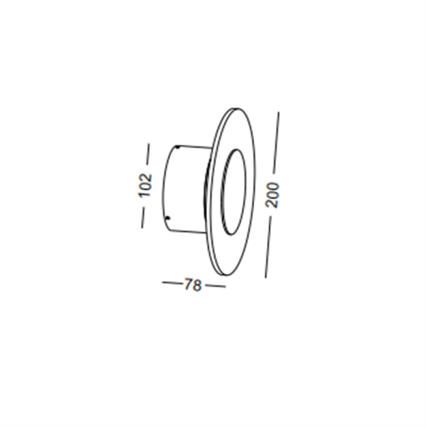 LWA434-BK-6W Modern style led outdoor wall light - Image 2