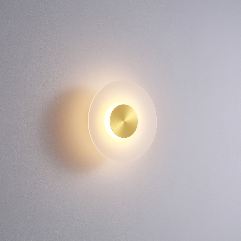 LWA435-GD-6W Acrylic diffuser round led wall lamp