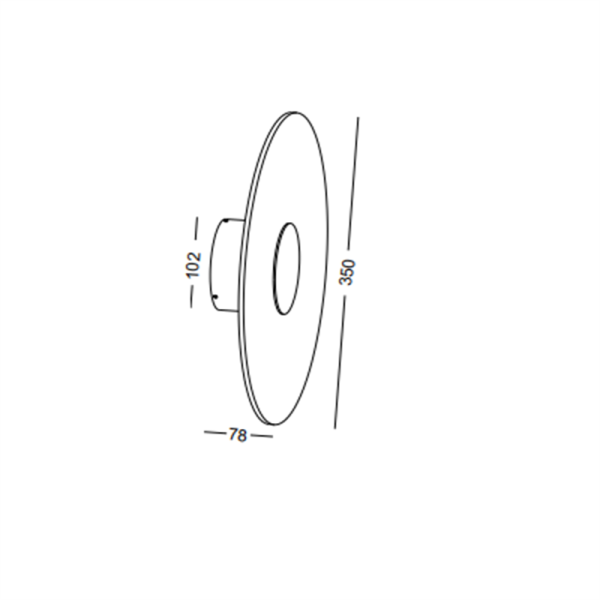 LWA436-GD-6W Acrylic diffuser round led wall lamp - Image 2