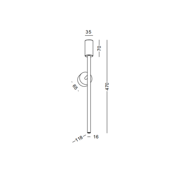 LWA440-WT-2*1W Up and down led wall light - Image 2