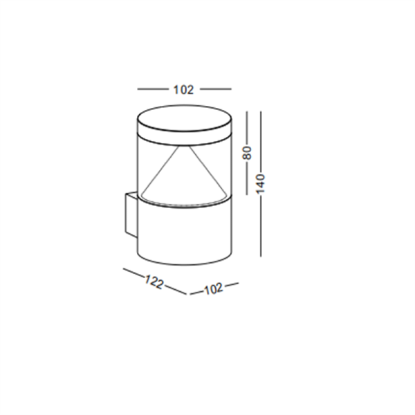 LWA442-9W COB modern style led outdoor wall light - Image 2