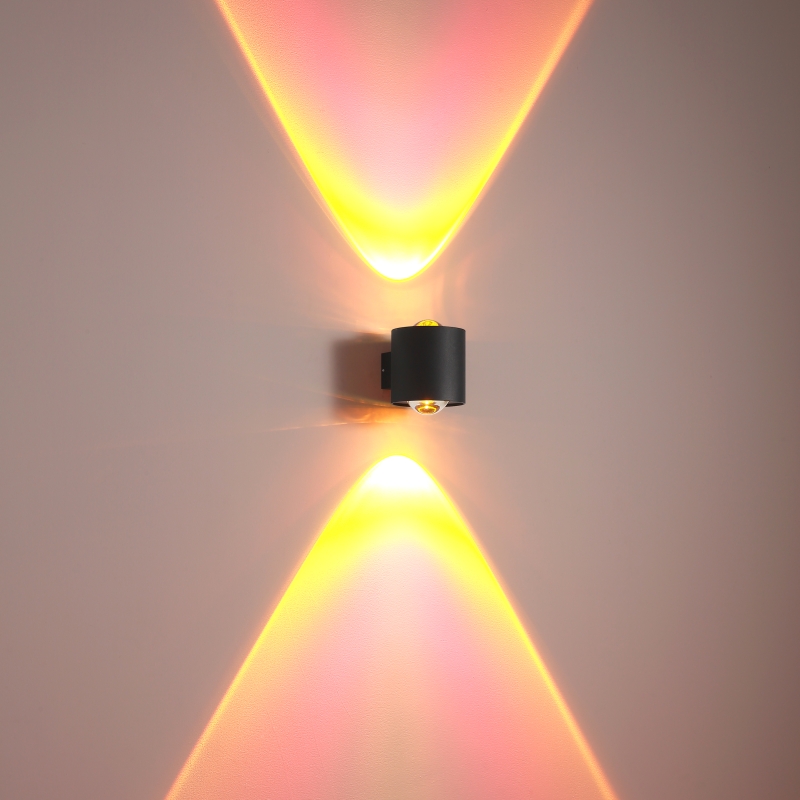 LWA444-BK-2*6W Sunset led wall lamp