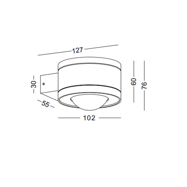 LWA445-6W Modern style led outdoor wall light - Image 3