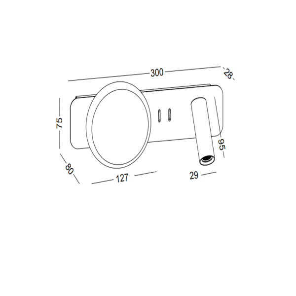 LWA449-WT-4.5W Led reading light - Image 2
