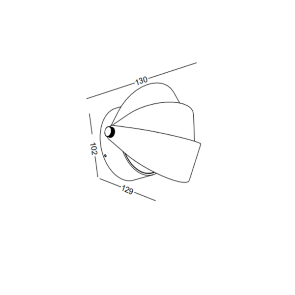 LWA450-GR-2*1.5W Modern style led outdoor wall lamp - Image 2