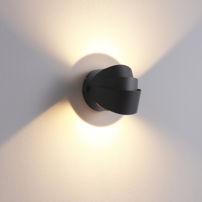 LWA450-BK-2*1.5W Modern style led outdoor wall lamp