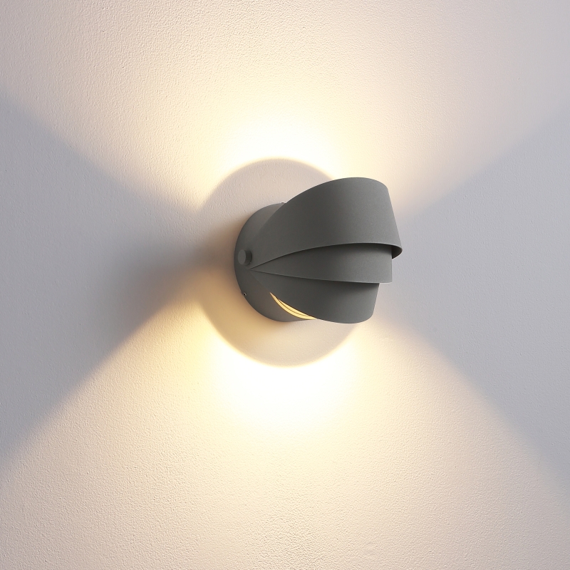 LWA450-GR-2*1.5W Modern style led outdoor wall lamp