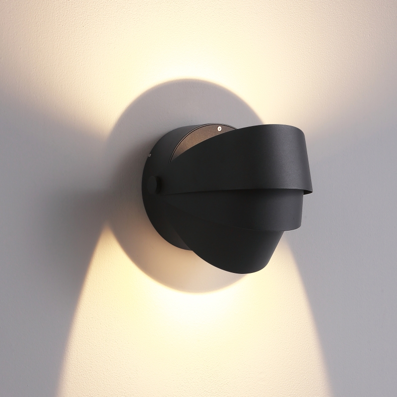 LWA451-BK-2*3W Modern design led outdoor wall lamp