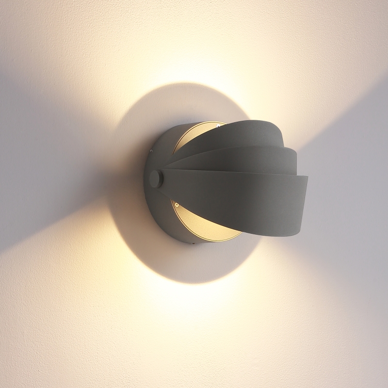 LWA451-GR-2*3W Modern style led outdoor wall lamp