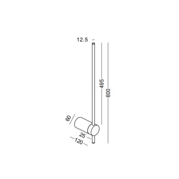 LWA466-6W Minimalism led wall light - Image 2
