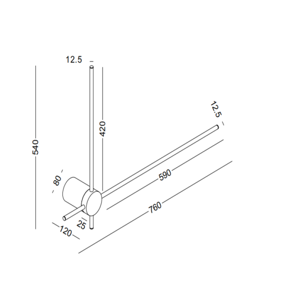 LWA469-12W Minimalism led wall light - Image 2