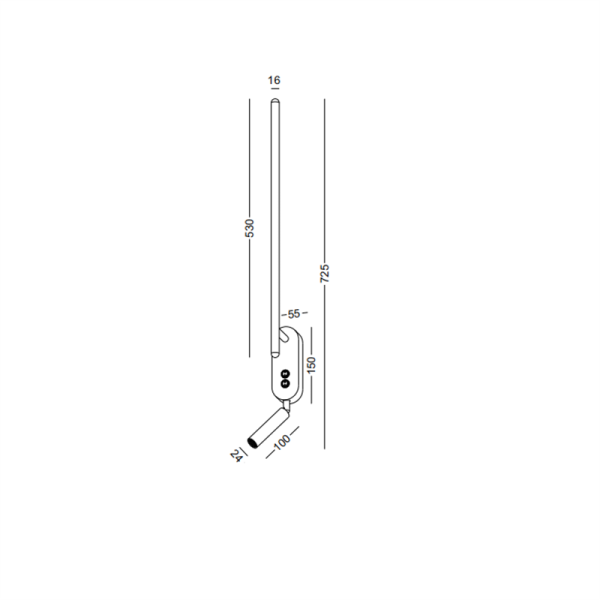 LWA473-BK-3W+6W Indoor led reading light - Image 3