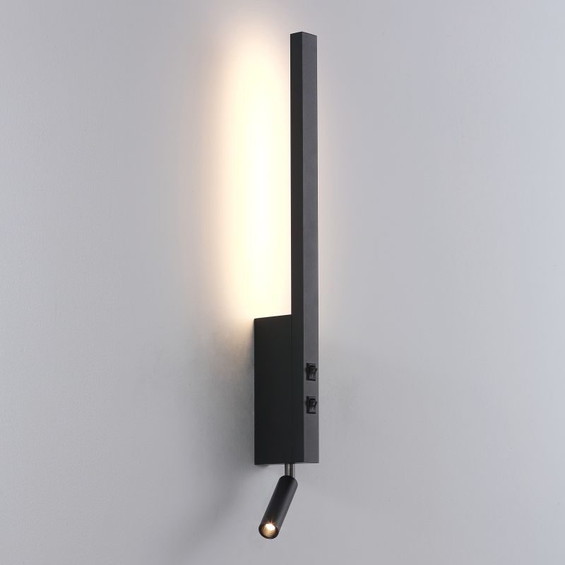 LWA474-BK-3W+5W Bedroom led reading light