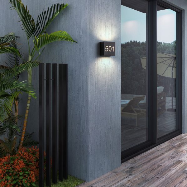 LWA480-BK-6W Square led outdoor wall light - Image 2