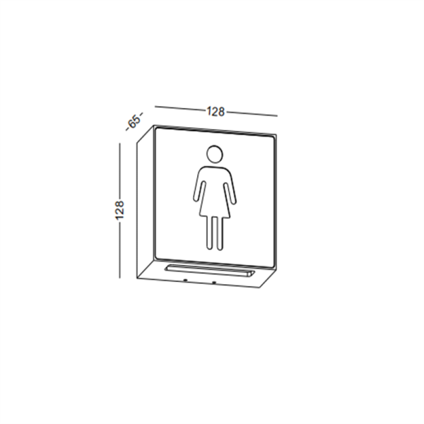 LWA482-BK-6W Square led outdoor wall lamp - Image 2
