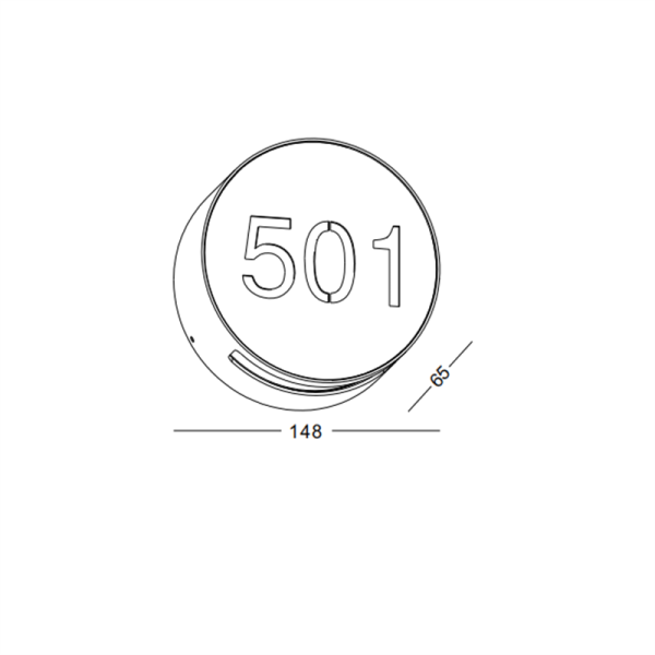LWA484-BK-6W Up and down led outdoor wall lamp - Image 2