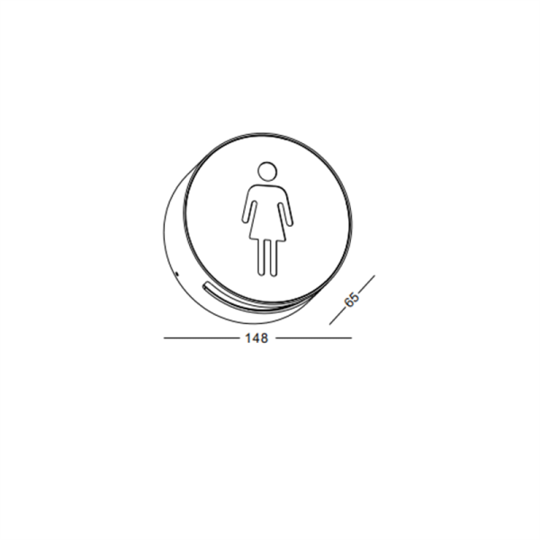 LWA486-WT-6W Round led outdoor wall lamp - Image 2