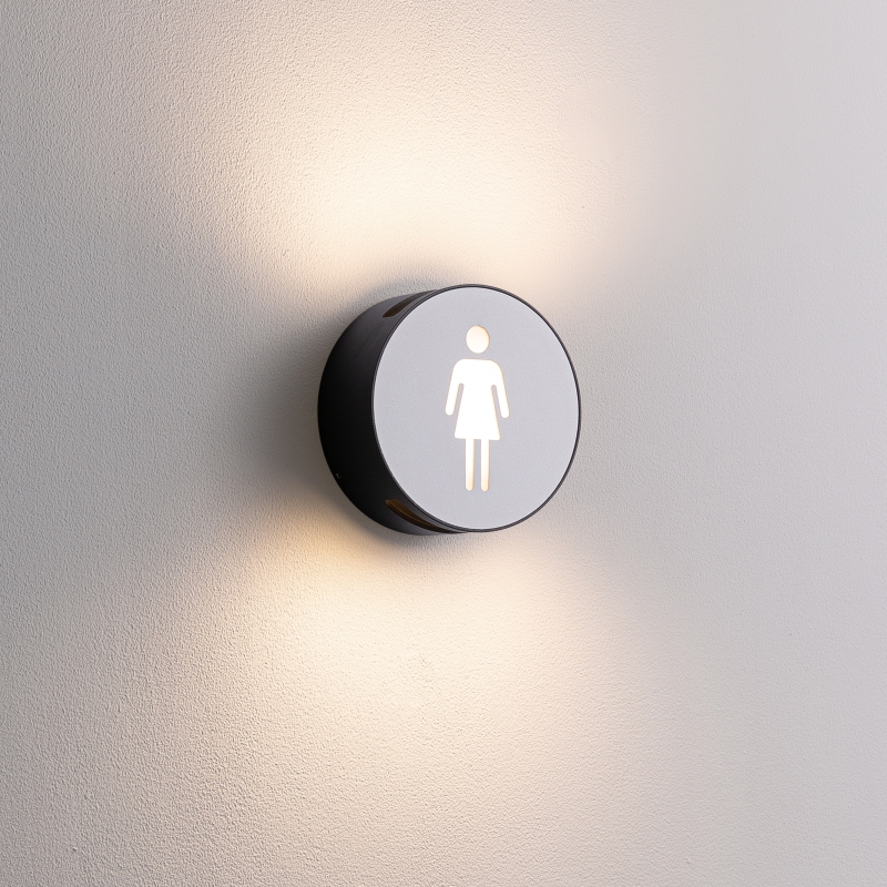 LWA486-WT-6W Round led outdoor wall lamp