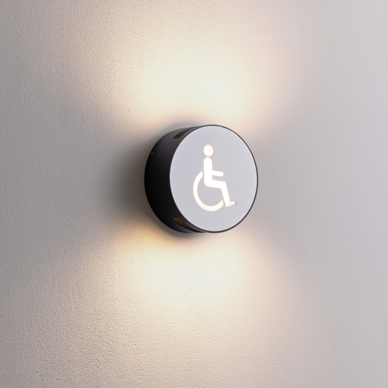 LWA487-WT-6W Round led outdoor wall lamp