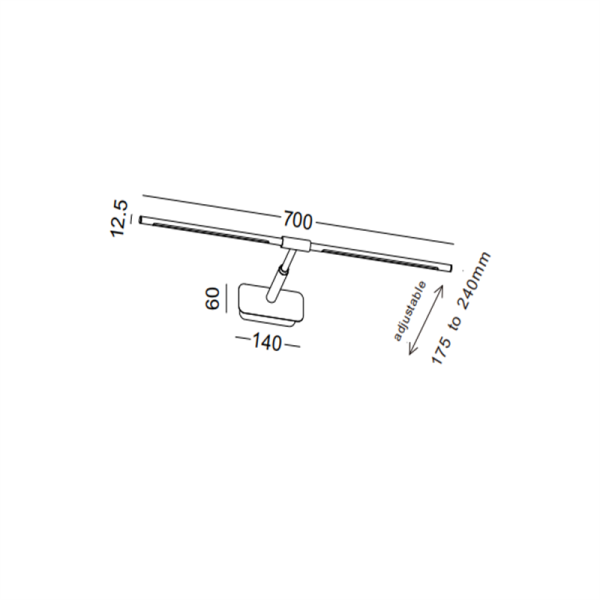 LWA507-WT-Led bathroom light picture light mirror light - Image 2