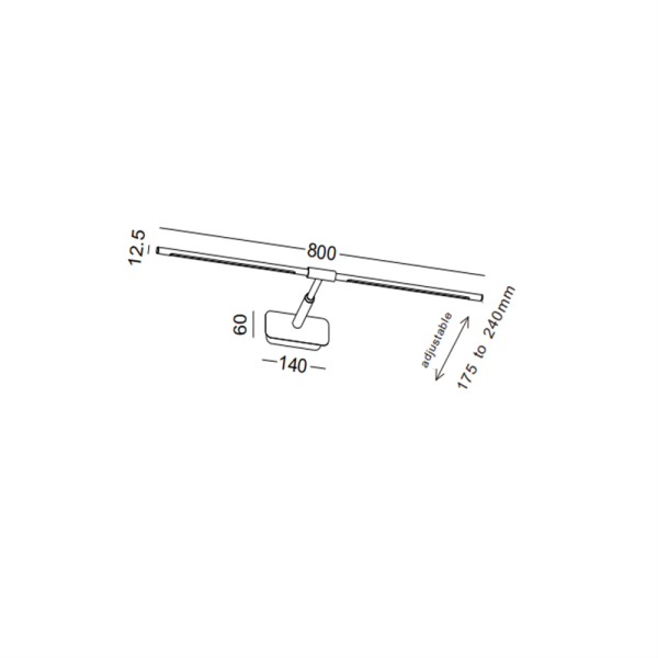 LWA508-WT-Led bathroom light picture light mirror light - Image 2