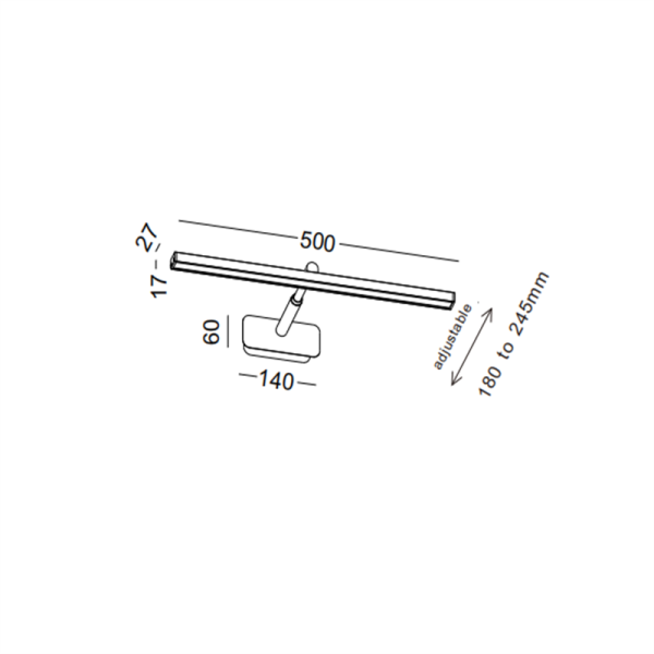 LWA515-GD-Led bathroom light picture light mirror light - Image 3