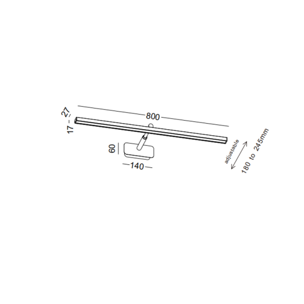 LWA518-GD-Led bathroom light picture light mirror light - Image 2