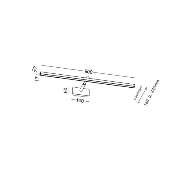 LWA519-BK-Led bathroom light picture light mirror light - Image 2