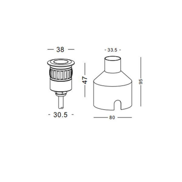 ODL020-1*1W Modern style led underground light - Image 2