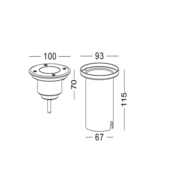 ODL028-IN12-1*6W Led underground light - Image 2