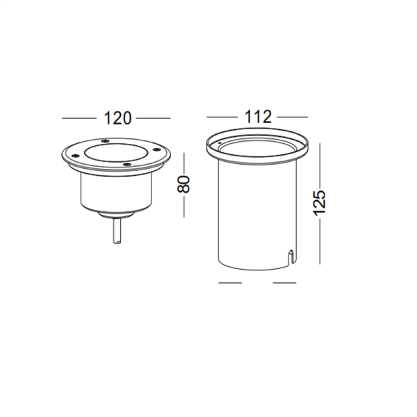 ODL029-1*9W Led underground light - Image 2