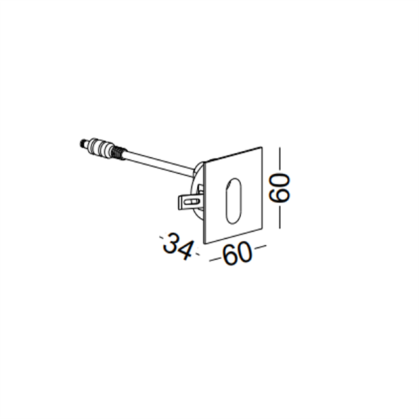 ODL041-1W Square led outdoor step light - Image 2