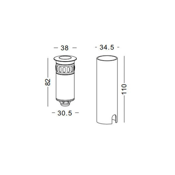 ODL047-IN220-1W Modern style led underground light - Image 2