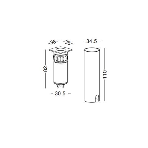 ODL047A-IN220-1W Modern style led underground light - Image 2