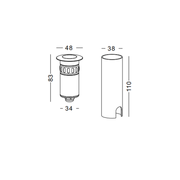 ODL048-IN220-3W Modern style led underground light - Image 2