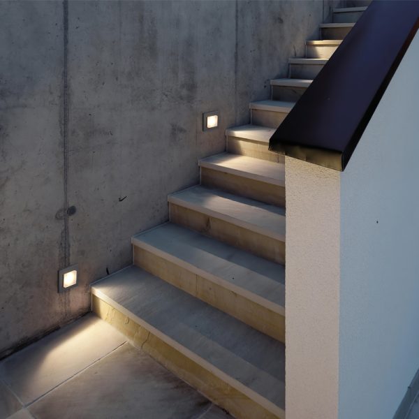 ODL054-BK-3W Square led outdoor step light - Image 2