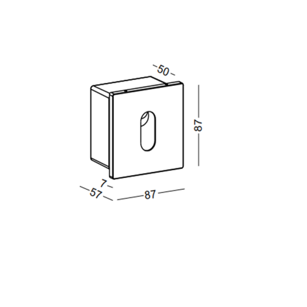 ODL062-BK-3W Square led outdoor step light - Image 3